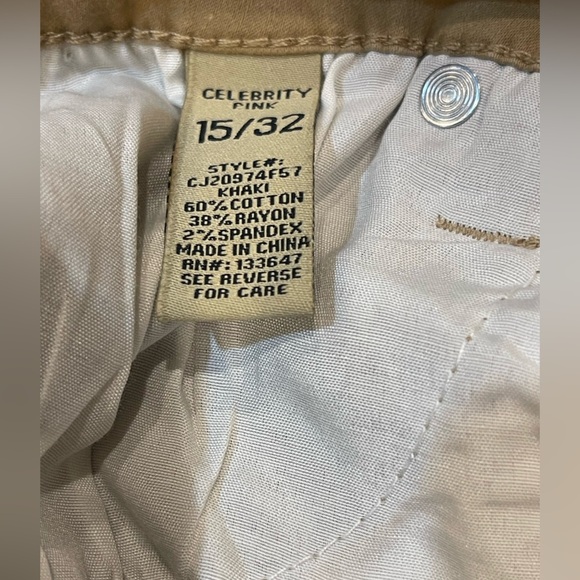 🤎🔥CELEBRITY PINK Jayden Skinny Khaki Pants size 15/32. Awesome pants - stretch! - Picture 13 of 16